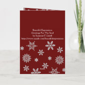 Schöne Ausdrücke Feiertagskarte (Rückseite)