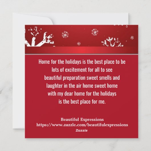 Schöne Ausdrücke - Feiertagskarte (Rückseite)