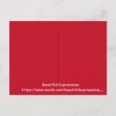 SCHÖNE AUSDRÜCKE FEIERTAGSPOSTKARTE (Rückseite)