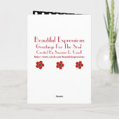 Schöne Ausdrücke - Geburtskarte Karte (Rückseite)