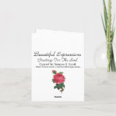 Schöne Ausdrücke - Geburtstagskarte Karte (Rückseite)