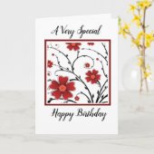 SCHÖNE AUSDRÜCKE KARTE (Gelbe Blume)