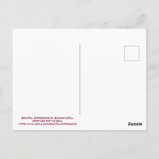 Schöne Ausdrücke Postkarte (Rückseite)