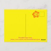 Schöne Ausdrücke Postkarte (Rückseite)