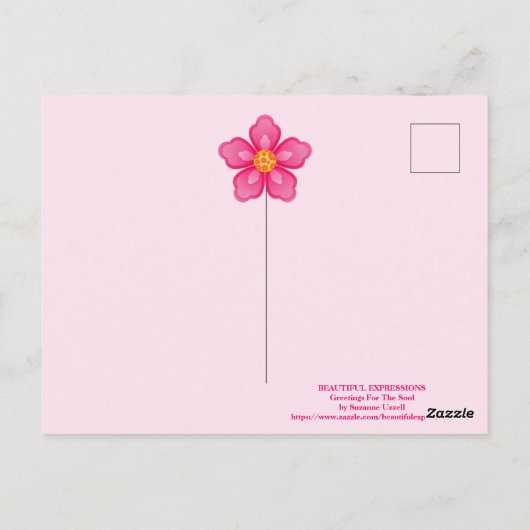 Schöne Ausdrücke Postkarte (Rückseite)