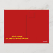 Schöne Ausdrücke Postkarte (Rückseite)