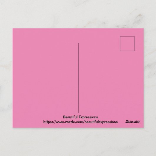 Schöne Ausdrücke Postkarte (Rückseite)