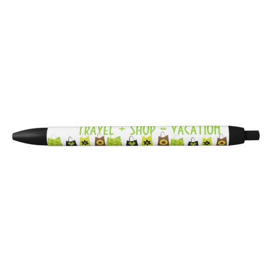 Schöne Ausdrücke schwarzer Tinte Pen Kugelschreiber (Vorderseite)