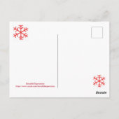 Schöne Ausdrücke Urlaub Postkarte (Rückseite)