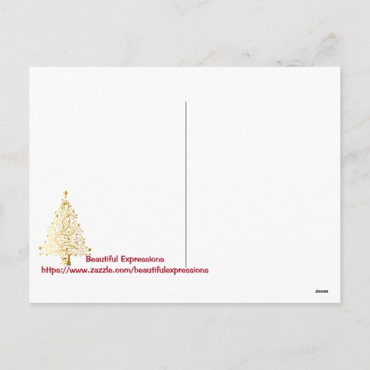 Schöne Ausdrücke Urlaub Postkarte (Rückseite)