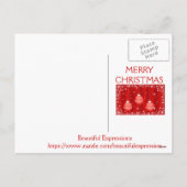 Schöne Ausdrücke Urlaubskarte Feiertagspostkarte (Rückseite)