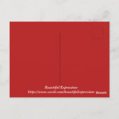 Schöne Ausdrücke - Urlaubspostkarte Postkarte (Rückseite)