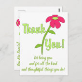 SCHÖNE AUSDRÜCKE - Vielen Dank Postkarte (Vorne/Hinten)