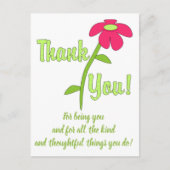 SCHÖNE AUSDRÜCKE - Vielen Dank Postkarte (Vorderseite)