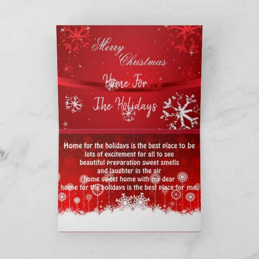 Schöne Ausdrücke - Weihnachtskarte Karte (Innenseite)