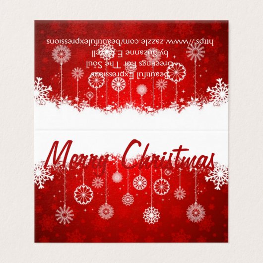 Schöne Ausdrücke - Weihnachtskarten (Außenseite Aufgefaltet)