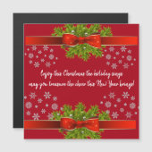 Schöne Ausdrücke - Weihnachtskarten Magnetkarte (Vorne/Hinten)