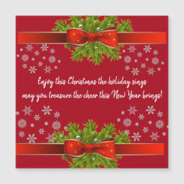 Schöne Ausdrücke - Weihnachtskarten Magnetkarte