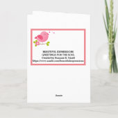 SCHÖNE AUSDRUCKKARTE KARTE (Rückseite)