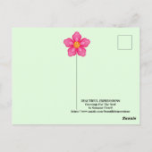 Schöne Ausdrucks-Postkarte Postkarte (Rückseite)