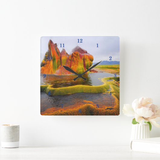 Schöne Außenansicht Wall Clock Quadratische Wanduhr (Zuhause)