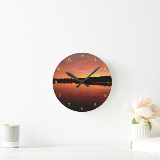 Schöne Außenansicht Wall Clock Runde Wanduhr (Zuhause)