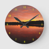 Schöne Außenansicht Wall Clock Runde Wanduhr (Vorderseite)