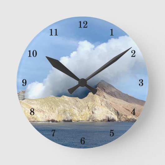 Schöne Außenansicht Wall Clock Runde Wanduhr (Vorderseite)