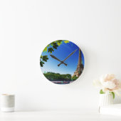 Schöne Außenansicht Wall Clock Runde Wanduhr (Zuhause)