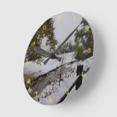Schöne Außenansicht Wall Clock Runde Wanduhr (Winkel)
