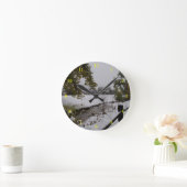 Schöne Außenansicht Wall Clock Runde Wanduhr (Zuhause)
