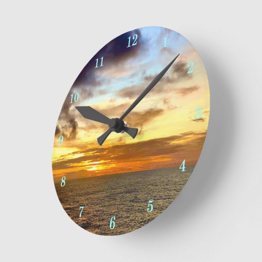 Schöne Außenansicht Wall Clock Runde Wanduhr (Winkel)