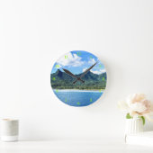 Schöne Außenansicht Wall Clock Runde Wanduhr (Zuhause)