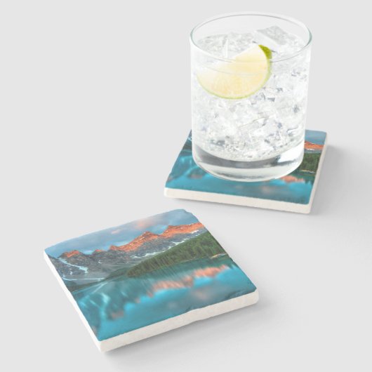 Schöne Außenlandschaft Stone Untersetzer (Seitenansicht)