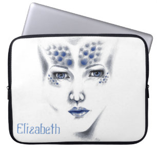 Schöne Außerirdische Frau Miss Universe Originalku Laptopschutzhülle