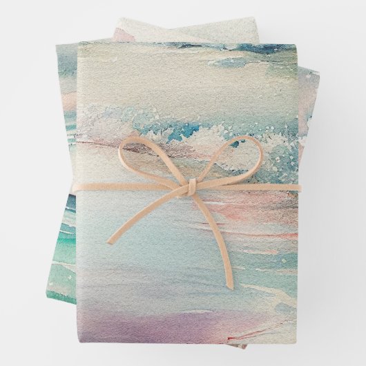 Schöne Aussicht auf das Meer Geschenkpapier Set (Beispiel)