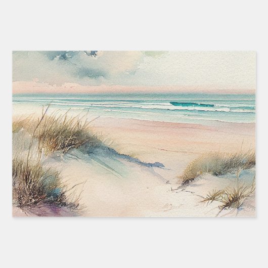 Schöne Aussicht auf das Meer Geschenkpapier Set (Vorderseite 3)