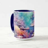 Schöne Aussicht auf das Meer Tasse (Vorderseite Links)