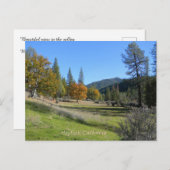 Schöne Aussicht auf das Tal.... Postkarte (Vorne/Hinten)
