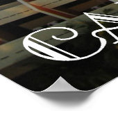 Schöne Aussicht auf den Cancun Poster (Ecke)