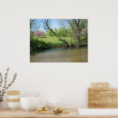 Schöne Aussicht auf den Fluss Poster (Küche)