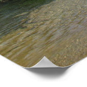 Schöne Aussicht auf den Fluss Poster (Ecke)