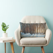 Schöne Aussicht auf den Schneewald Lendenkissen (Stuhl )