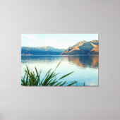 Schöne Aussicht auf den schönen Wanaka-See Leinwanddruck (Vorderseite)