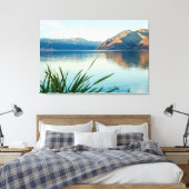 Schöne Aussicht auf den schönen Wanaka-See Leinwanddruck (Insitu (Schlafzimmer))