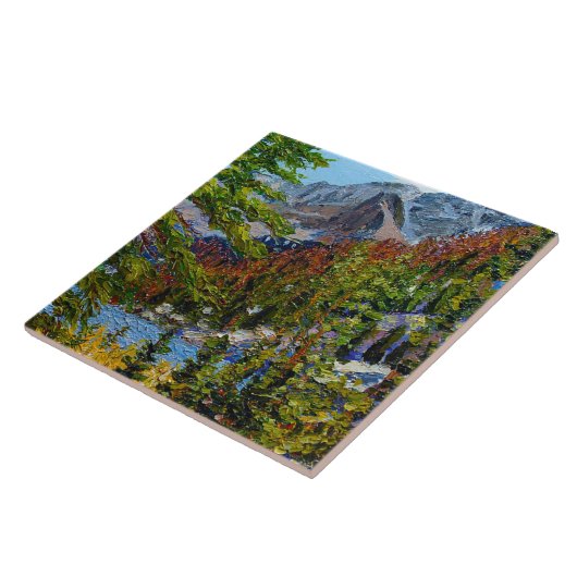 Schöne Aussicht auf den See Fliese (Seite)