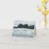 Schöne Aussicht auf den Strand...... Karte (Gelbe Blume)