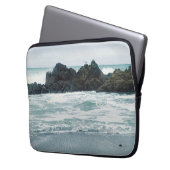 Schöne Aussicht auf den Strand...... Laptopschutzhülle (Vorderseite Links)