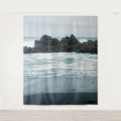 Schöne Aussicht auf den Strand...... Wandteppich (Vorderseite)