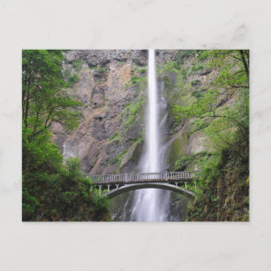 Schöne Aussicht auf die Multnomah Falls, Oregon Postkarte